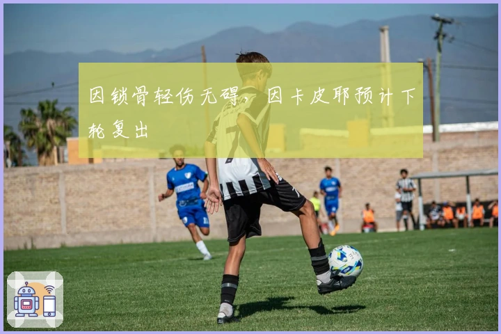 因锁骨轻伤无碍，因卡皮耶预计下轮复出